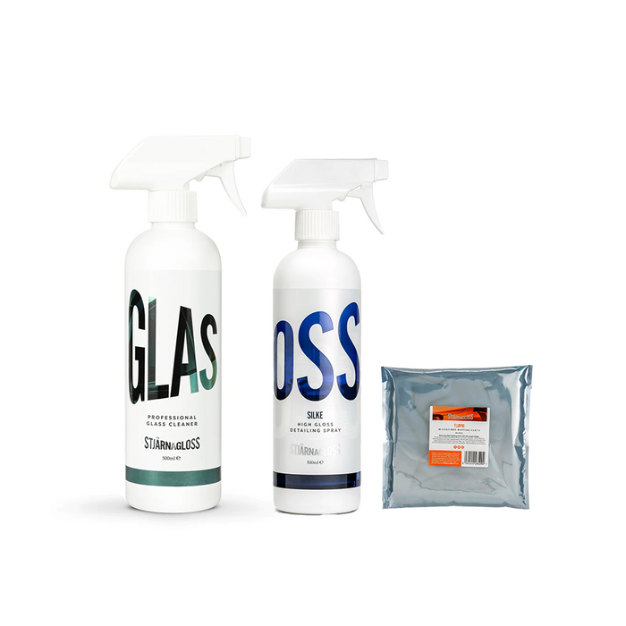Stjarnagloss Clean & Glossy Bundle - Silke, Glas & Fluffig